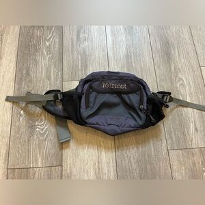 Marmot Waist Lumbar Crossbody Hiking Bag Blue